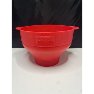 Korcci Microwave Silicone Popcorn Popper Collapsible‎ Bowl  Dishwasher Safe